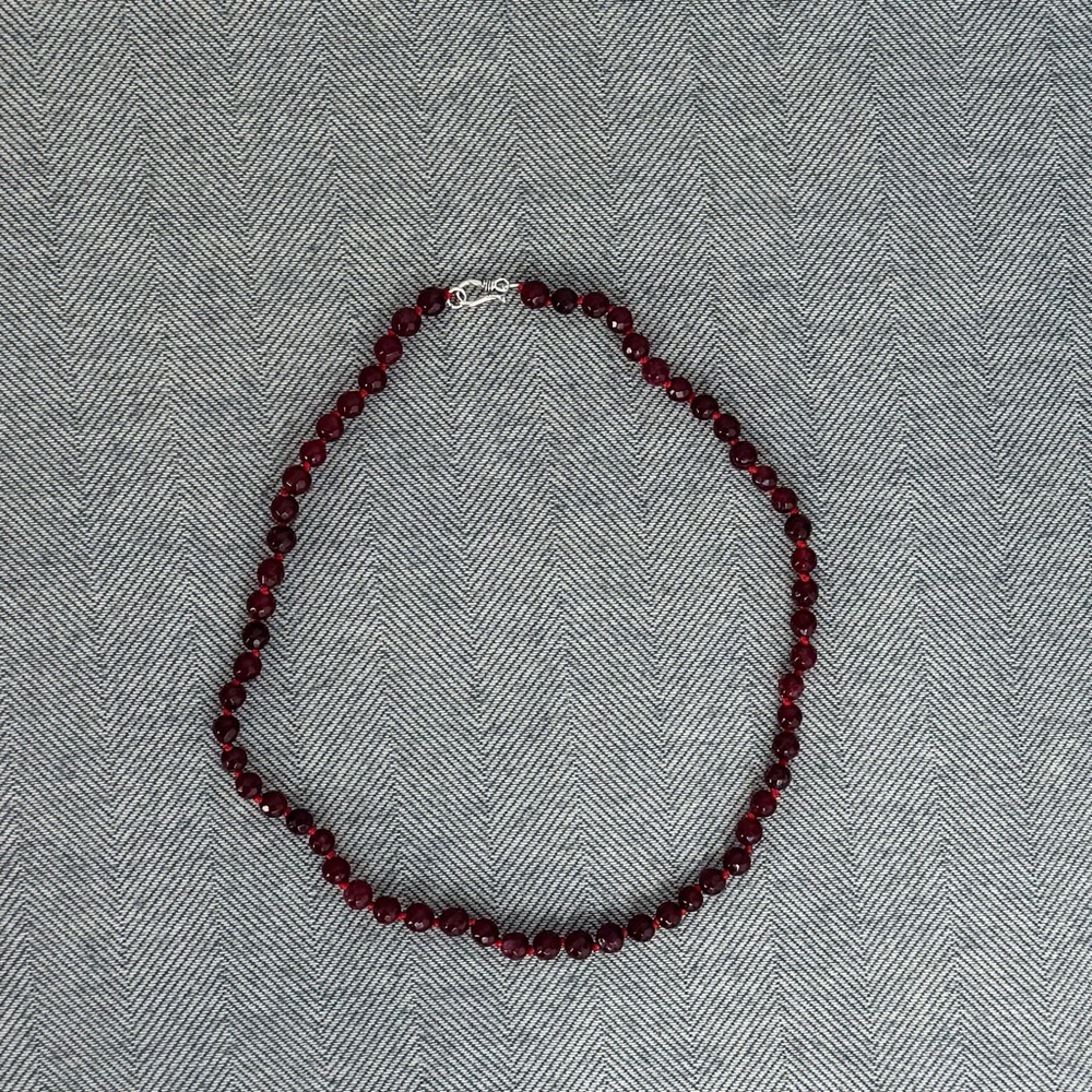 NWOT Tuckernuck Garnet Necklace